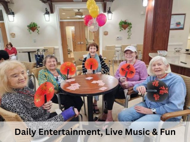 Daily entertainment and fun at Memory Care Aravilla Sarasota